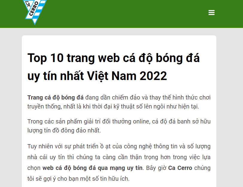 Đánh bài ăn tiền C.A Cerro: Nghĩa vụ gì với cộng đồng người chơi casino tại Việt Nam?