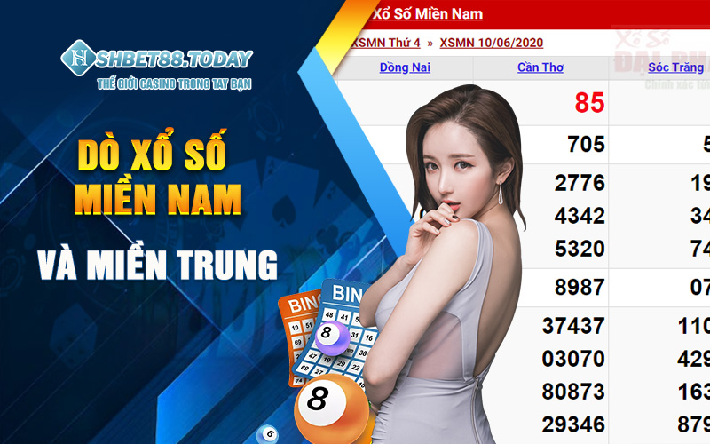 Dò xổ số miền Nam và miền Trung