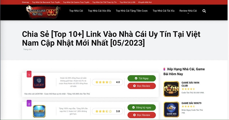 Đường link truy cập vào nhà cái trực tuyến siêu an toàn