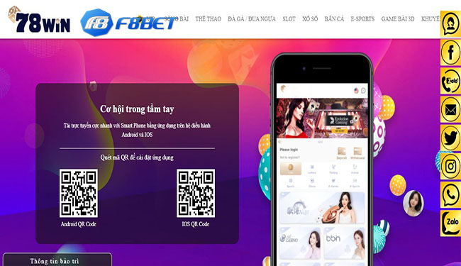 Quét mã Qr tải app F8bet siêu dễ