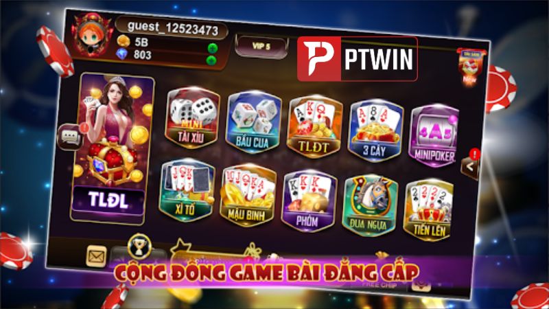 Các game bài tại PTWIN