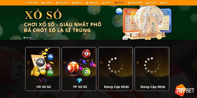 Nhà cái 789bet ghi điểm với người chơi nhờ cung cấp hình thức và sảnh chơi xổ số phong phú, đa dạng