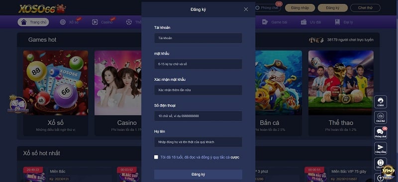 Cách thức tham gia cá cược trực tuyến tại nhà cái Xoso66