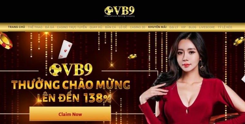 Vuabai9 là một trong những tên tuổi quen thuộc trong ngành cá cược trực tuyến