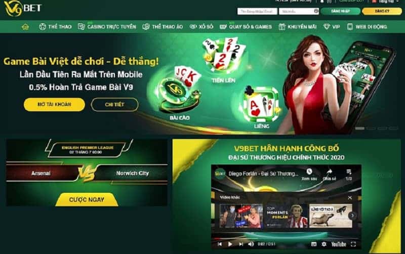 Giới thiệu về game bài V9bet