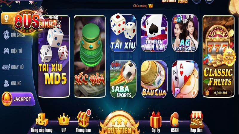 Cổng game 8US rất uy tín