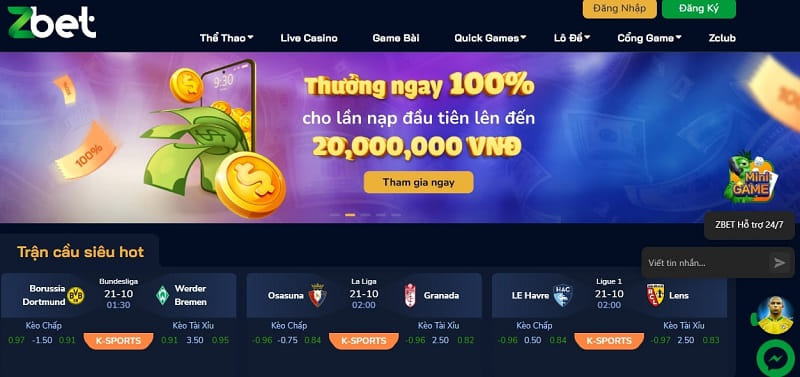 Hướng dẫn cách mở tài khoản game tại nhà cái ZBET