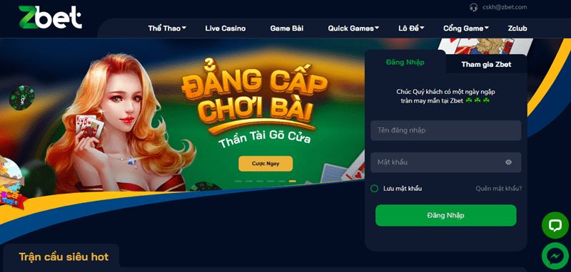 Khám phá những sản phẩm cá cược tại nhà cái ZBET