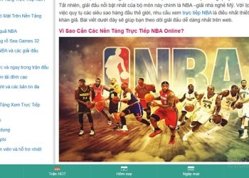 Hướng dẫn xem trực tiếp NBA dành cho người mới