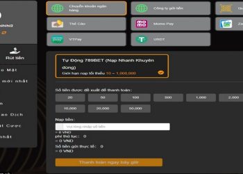 Cách Nạp Tiền 789bet Dễ Dàng, Tiện Lợi Nhất Cho Tân Thủ