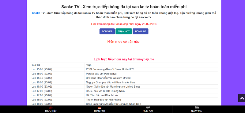 Hướng dẫn xem bóng đá không giới hạn tại Saoke TV!