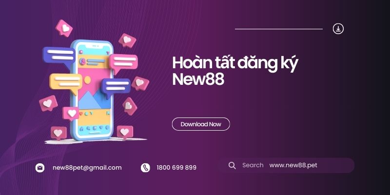 Hoàn tất đăng ký New88