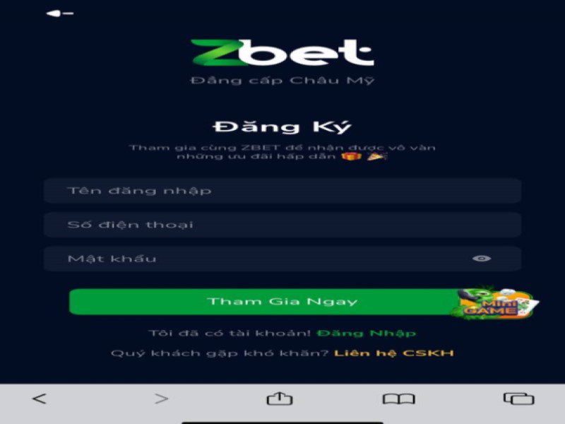 Các bước đăng ký Zbet trên website và điện thoại nhanh chóng