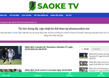 Saoke TV – Xem bóng đá siêu đỉnh, cập nhật lịch thi đấu 24/7