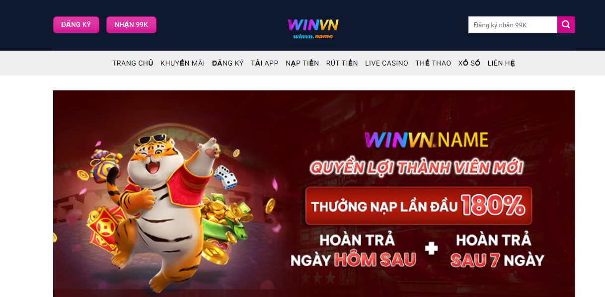 Ưu đãi dành cho thành viên mới tại WINVN